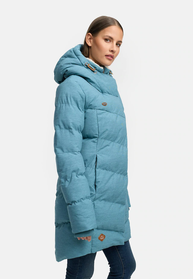 Ragwear Wintermantel »Pavla« stylischer Winterparka mit Teddyfutter und Kapuze