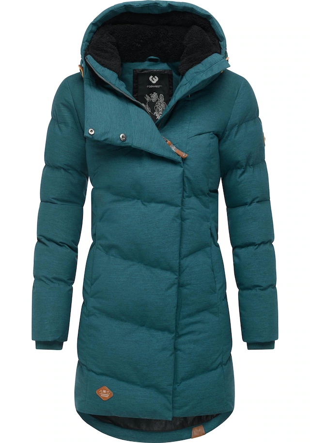 Ragwear Wintermantel »Pavla« stylischer Winterparka mit Teddyfutter und Kapuze