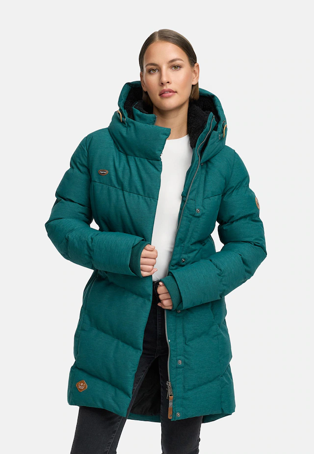 Ragwear Wintermantel »Pavla« stylischer Winterparka mit Teddyfutter und Kapuze