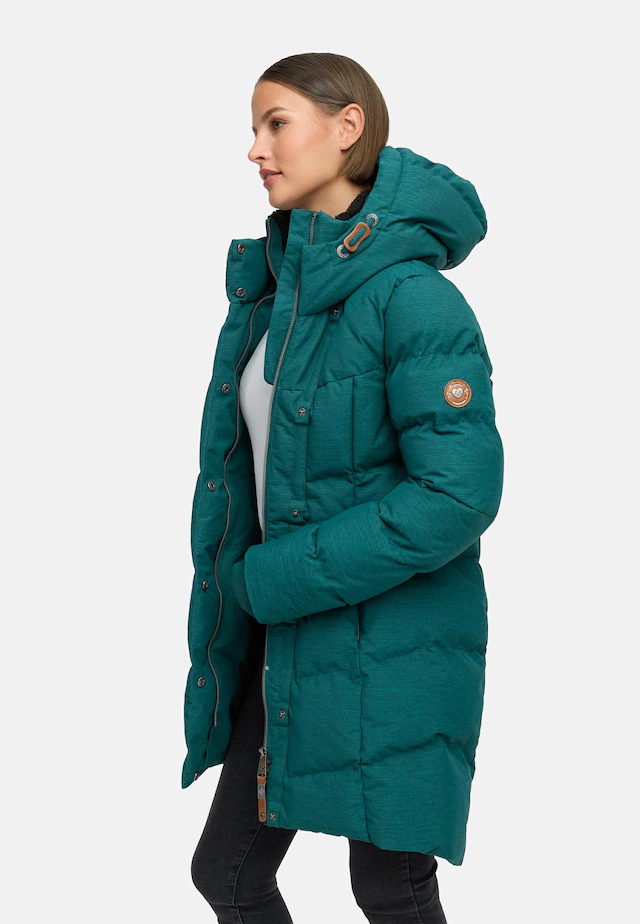 Ragwear Wintermantel »Pavla« stylischer Winterparka mit Teddyfutter und Kapuze