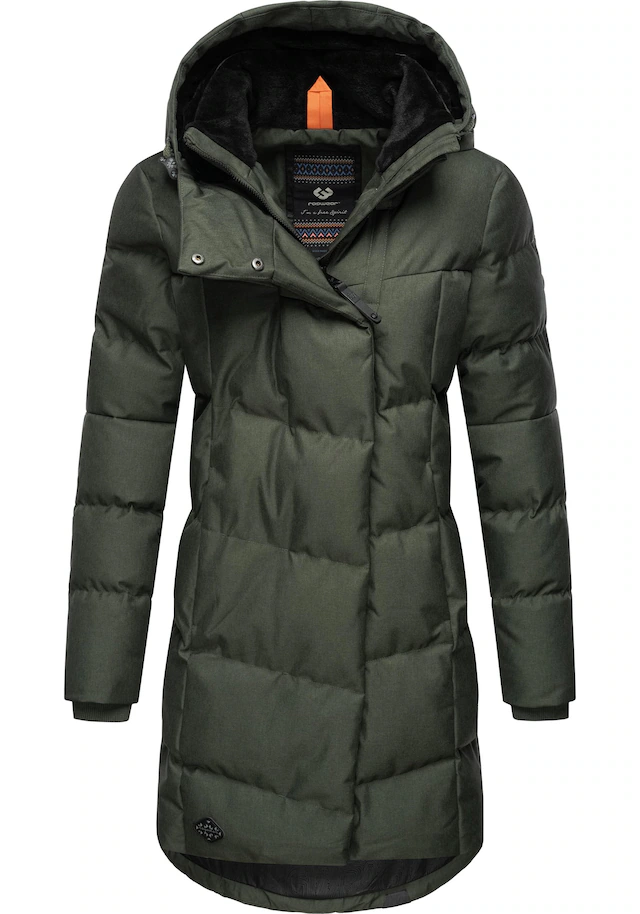Ragwear Wintermantel »Pavla« stylischer Winterparka mit Teddyfutter und Kapuze
