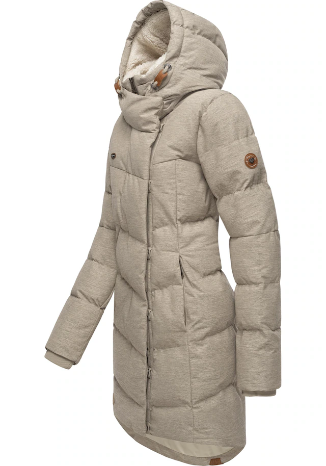 Ragwear Wintermantel »Pavla« stylischer Winterparka mit Teddyfutter und Kapuze