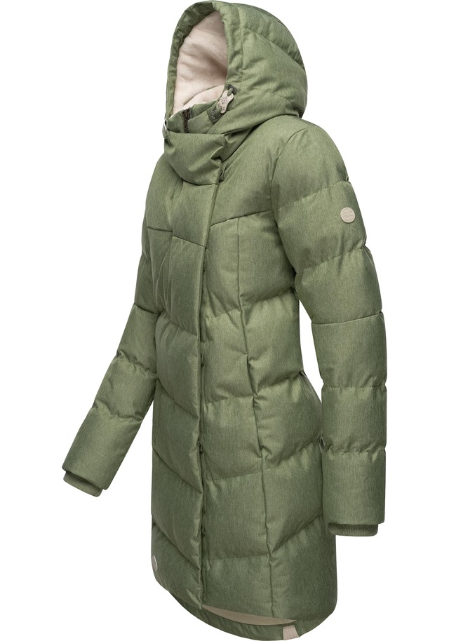 Ragwear Wintermantel »Pavla« stylischer Winterparka mit Teddyfutter und Kapuze