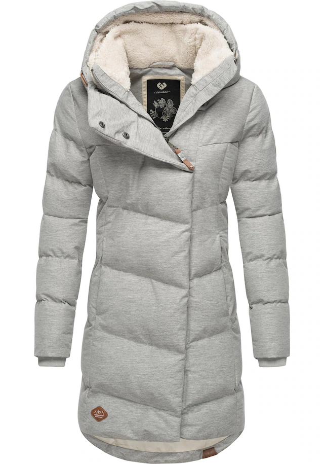 Ragwear Wintermantel »Pavla« stylischer Winterparka mit Teddyfutter und Kapuze