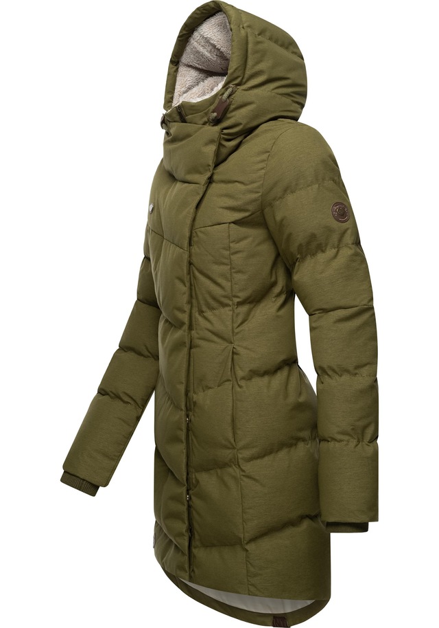 Ragwear Wintermantel »Pavla« stylischer Winterparka mit Teddyfutter und Kapuze