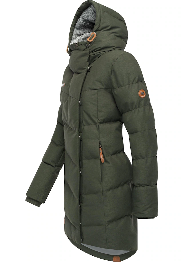 Ragwear Wintermantel »Pavla« stylischer Winterparka mit Teddyfutter und Kapuze