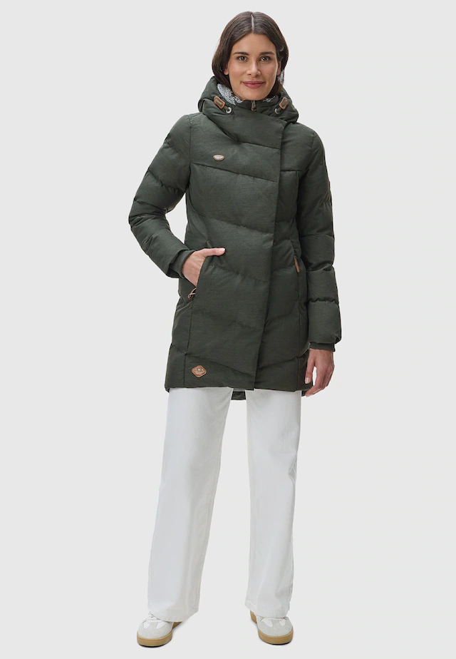 Ragwear Wintermantel »Pavla« stylischer Winterparka mit Teddyfutter und Kapuze