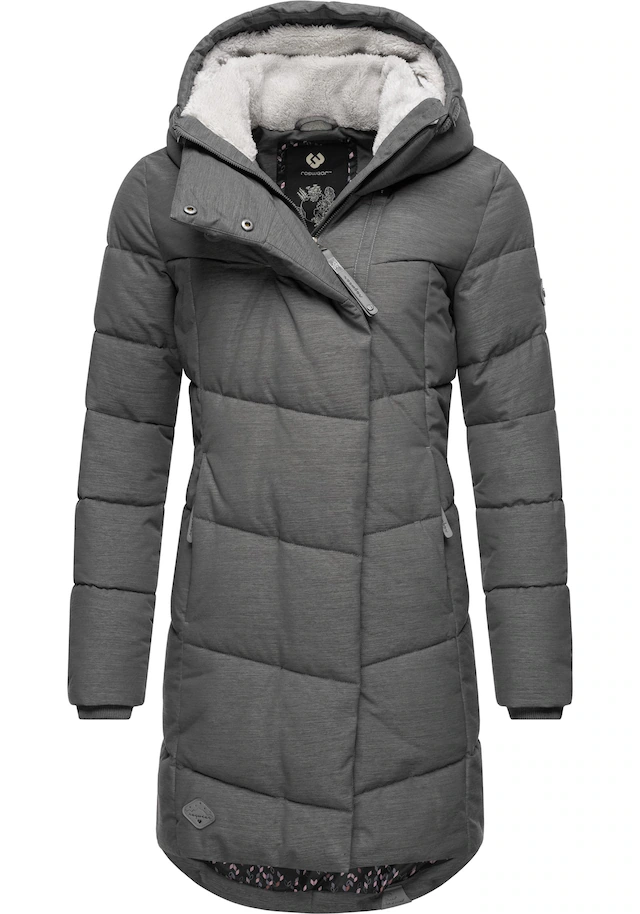 Ragwear Wintermantel »Pavla« stylischer Winterparka mit Teddyfutter und Kapuze