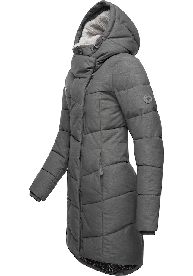 Ragwear Wintermantel »Pavla« stylischer Winterparka mit Teddyfutter und Kapuze