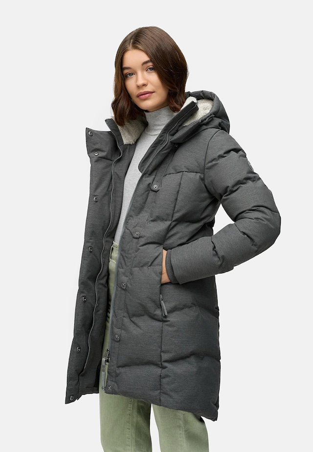 Ragwear Wintermantel »Pavla« stylischer Winterparka mit Teddyfutter und Kapuze
