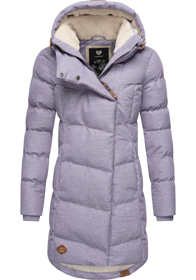 Ragwear Wintermantel »Pavla« stylischer Winterparka mit Teddyfutter und Kapuze
