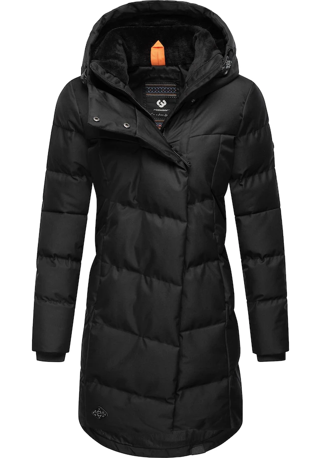 Ragwear Wintermantel »Pavla« stylischer Winterparka mit Teddyfutter und Kapuze