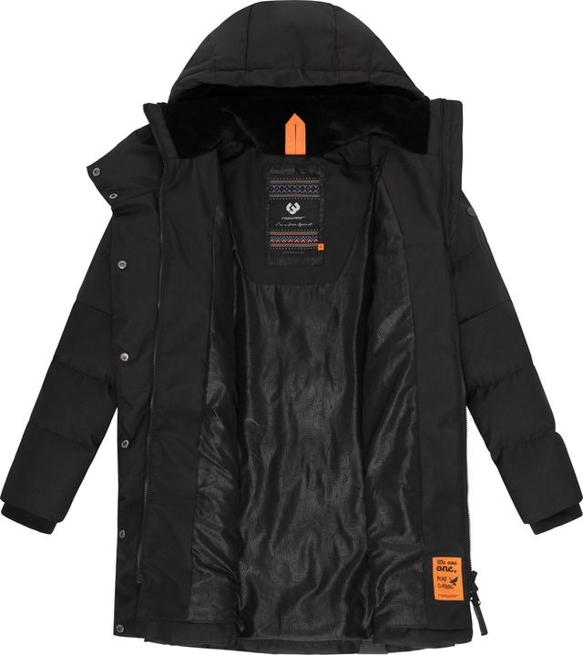 Ragwear Wintermantel »Pavla« stylischer Winterparka mit Teddyfutter und Kapuze