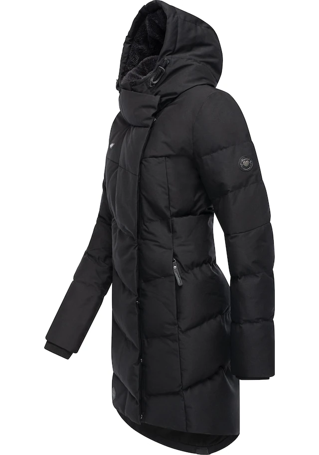 Ragwear Wintermantel »Pavla« stylischer Winterparka mit Teddyfutter und Kapuze