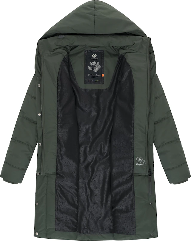 Ragwear Steppmantel »Natalka« stylischer, gesteppter Winterparka mit gefütterter Kapuze