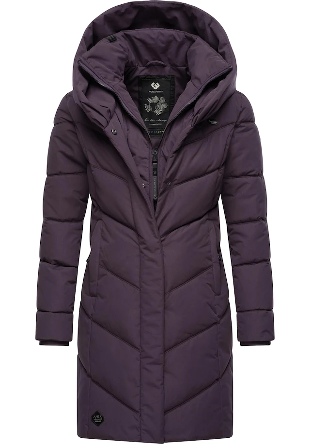 Ragwear Steppmantel »Natalka« stylischer, gesteppter Winterparka mit gefütterter Kapuze