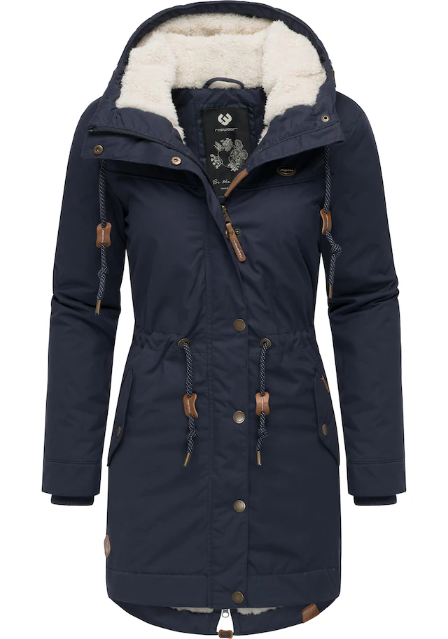 Ragwear Winterjacke »YM-Canny« mit Kapuze stylischer Damen Kurzmantel Parka mit Kapuze