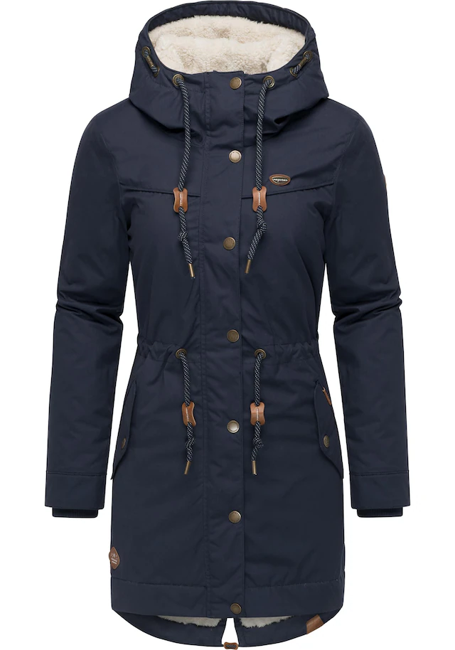Ragwear Winterjacke »YM-Canny« mit Kapuze stylischer Damen Kurzmantel Parka mit Kapuze