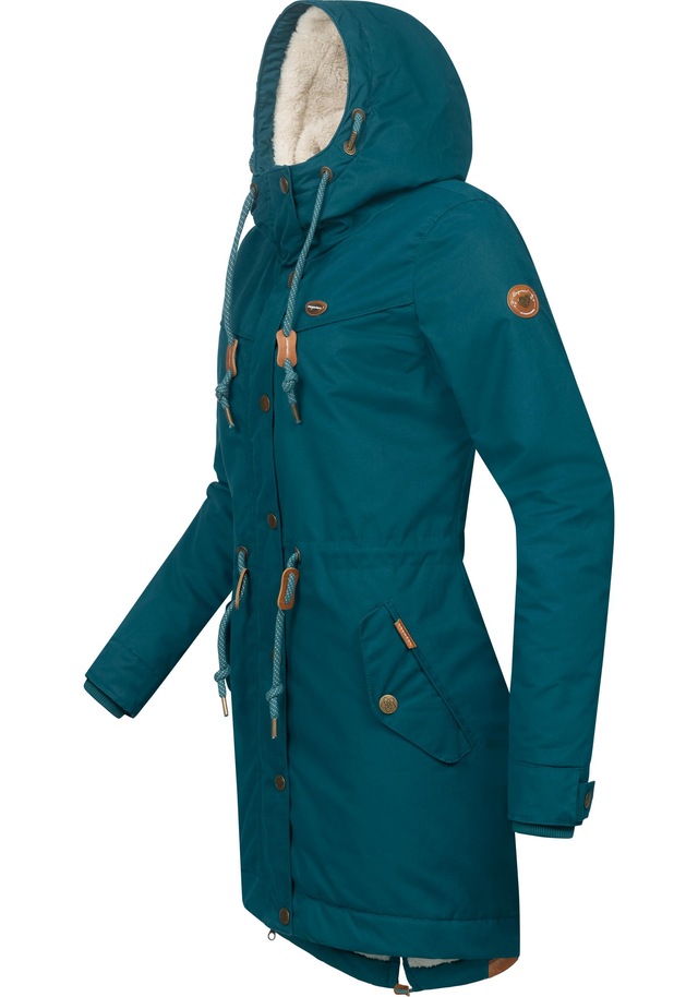 Ragwear Winterjacke »YM-Canny« mit Kapuze stylischer Damen Kurzmantel Parka mit Kapuze