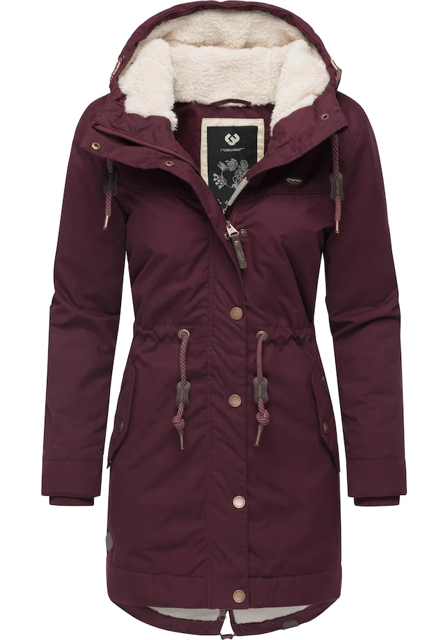 Ragwear Winterjacke »YM-Canny« mit Kapuze stylischer Damen Kurzmantel Parka mit Kapuze
