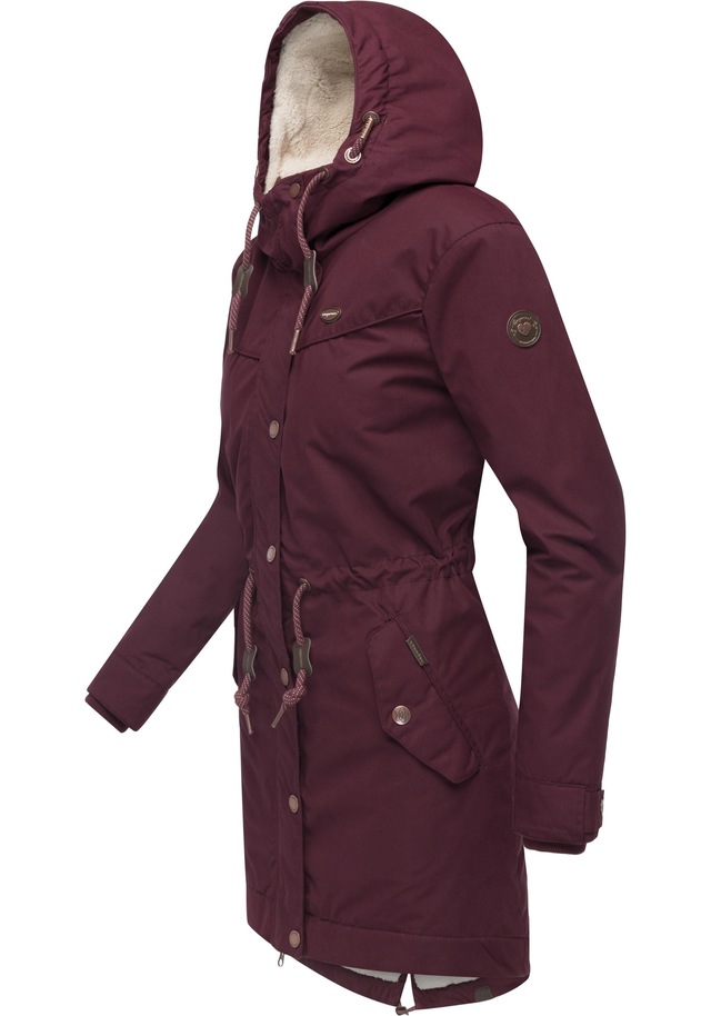 Ragwear Winterjacke »YM-Canny« mit Kapuze stylischer Damen Kurzmantel Parka mit Kapuze