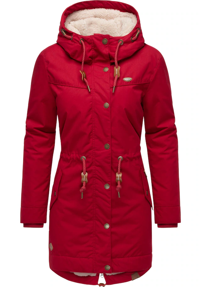Ragwear Winterjacke »YM-Canny« mit Kapuze stylischer Damen Kurzmantel Parka mit Kapuze