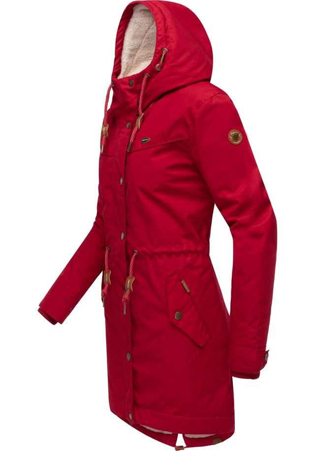 Ragwear Winterjacke »YM-Canny« mit Kapuze stylischer Damen Kurzmantel Parka mit Kapuze