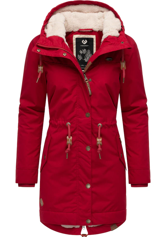 Ragwear Winterjacke »YM-Canny« mit Kapuze stylischer Damen Kurzmantel Parka mit Kapuze