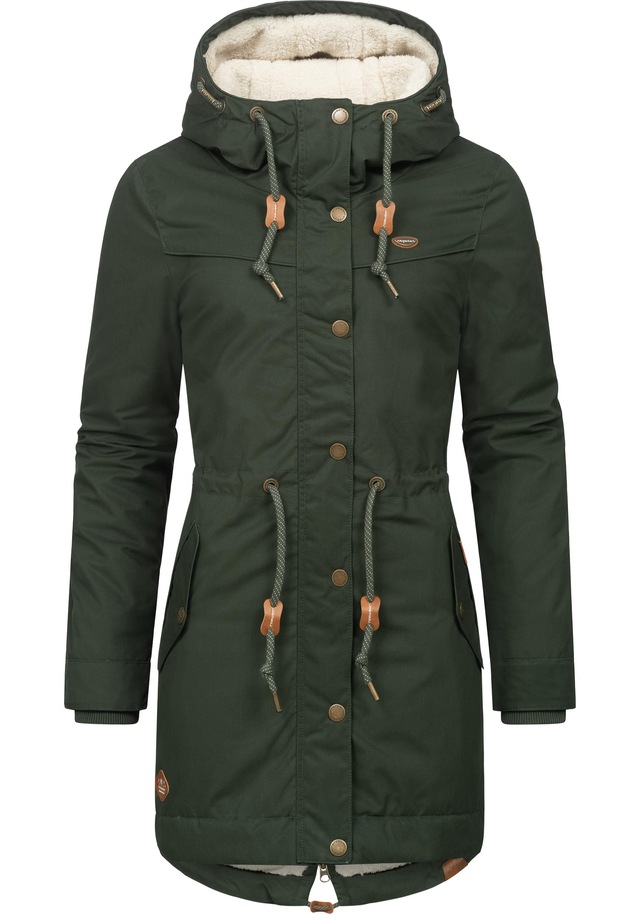 Ragwear Winterjacke »YM-Canny« mit Kapuze stylischer Damen Kurzmantel Parka mit Kapuze