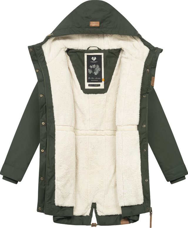 Ragwear Winterjacke »YM-Canny« mit Kapuze stylischer Damen Kurzmantel Parka mit Kapuze