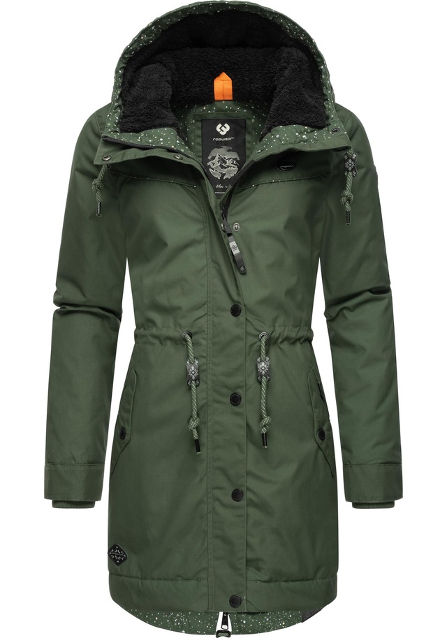 Ragwear Winterjacke »YM-Canny« mit Kapuze stylischer Damen Kurzmantel Parka mit Kapuze