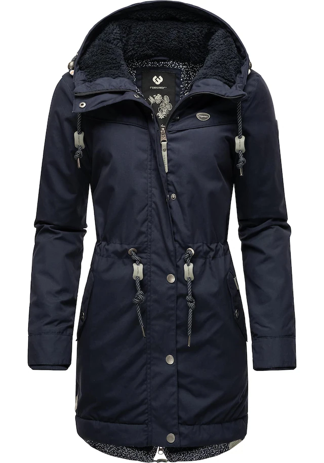 Ragwear Winterjacke »YM-Canny« mit Kapuze stylischer Damen Kurzmantel Parka mit Kapuze