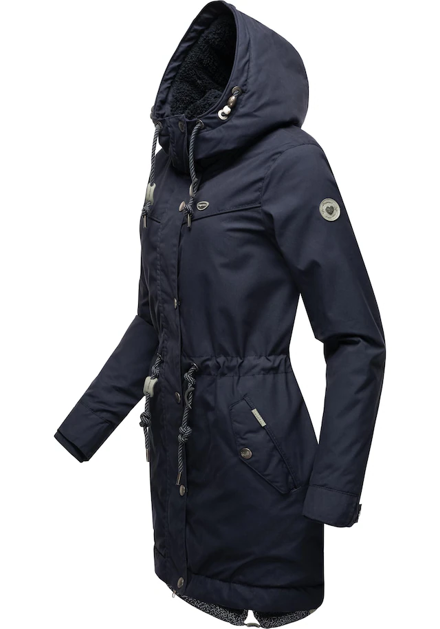 Ragwear Winterjacke »YM-Canny« mit Kapuze stylischer Damen Kurzmantel Parka mit Kapuze