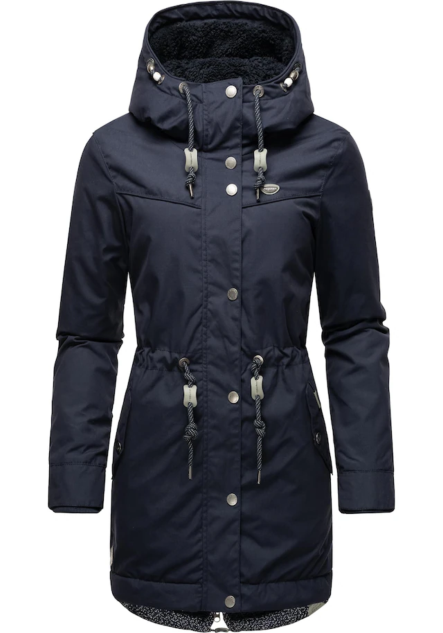 Ragwear Winterjacke »YM-Canny« mit Kapuze stylischer Damen Kurzmantel Parka mit Kapuze