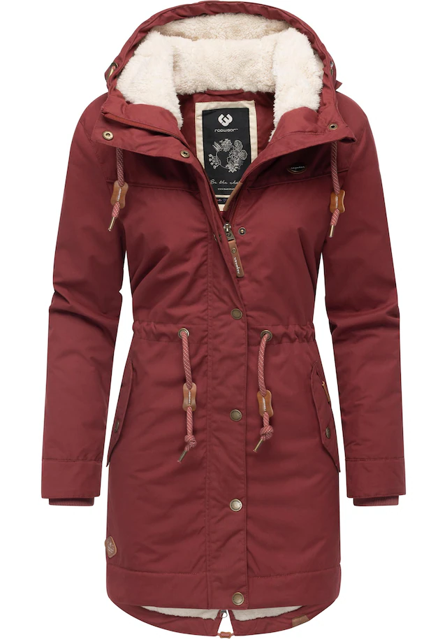 Ragwear Winterjacke »YM-Canny« mit Kapuze stylischer Damen Kurzmantel Parka mit Kapuze