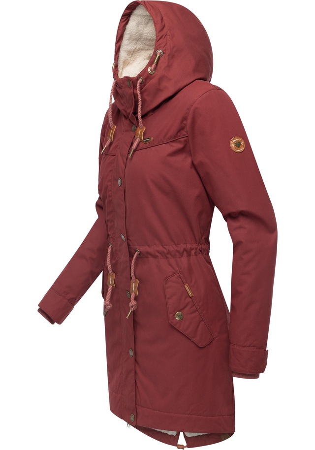 Ragwear Winterjacke »YM-Canny« mit Kapuze stylischer Damen Kurzmantel Parka mit Kapuze