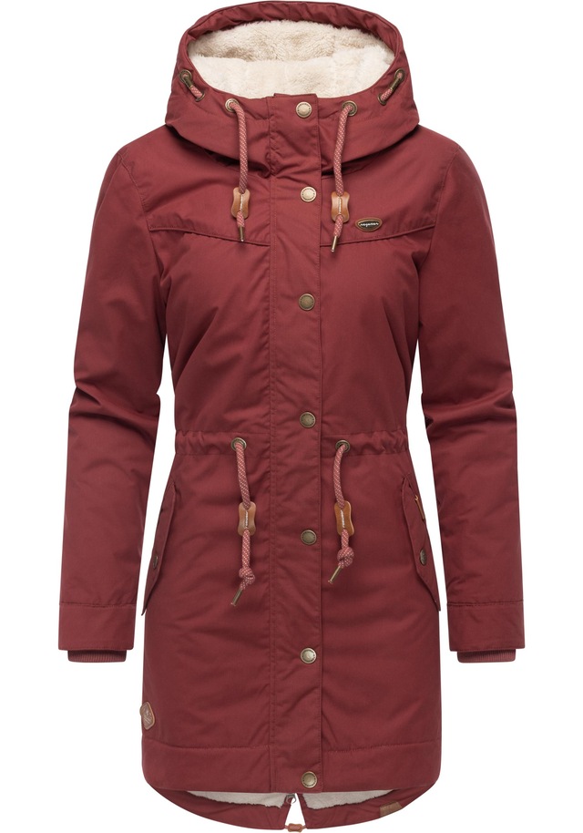 Ragwear Winterjacke »YM-Canny« mit Kapuze stylischer Damen Kurzmantel Parka mit Kapuze