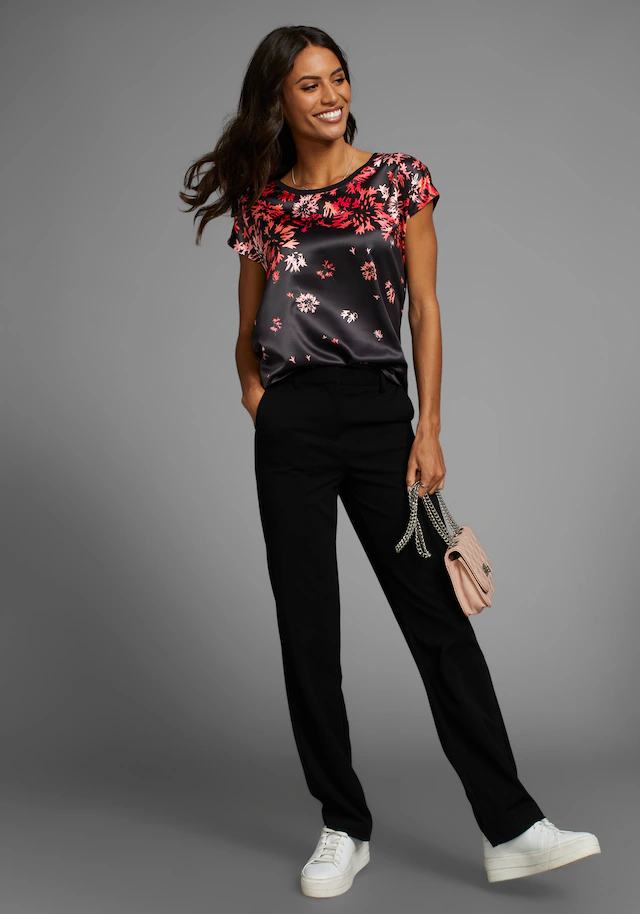 Laura Scott Shirtbluse in modischem Materialmix