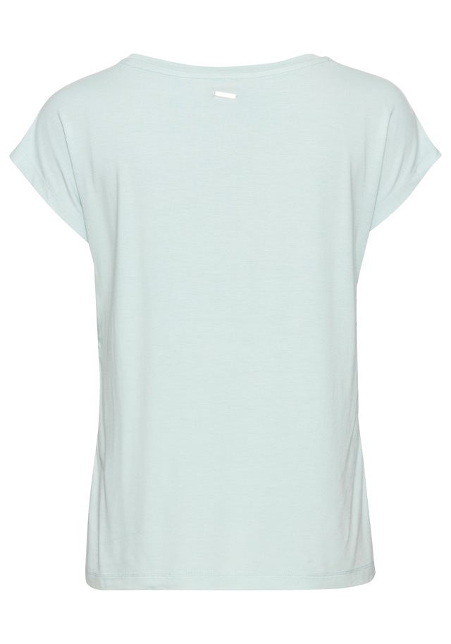 Laura Scott Shirtbluse »im Materialmix mit Satin, verschiedene Muster für jeden Geschmack,« femininer Stil, Rundhalsausschnitt, lockere Passform