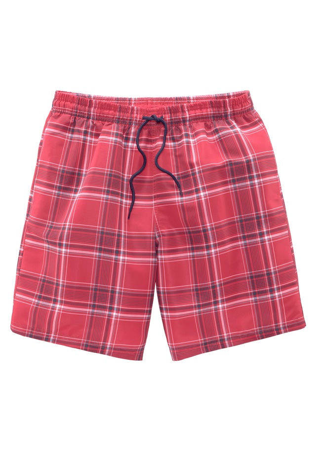 H.I.S Badeshorts »Karo« mit kontrastfarbiger Kordel