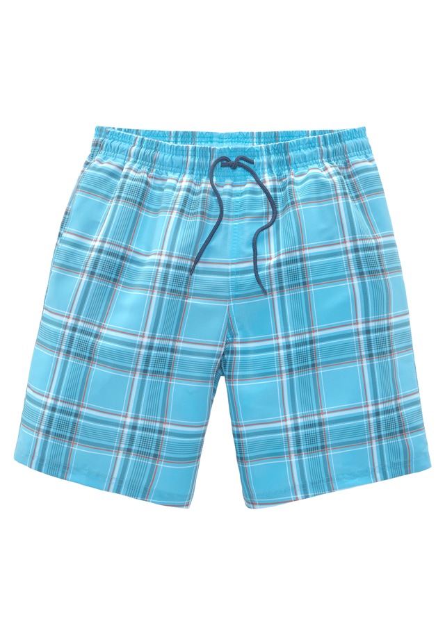 H.I.S Badeshorts »Karo« mit kontrastfarbiger Kordel