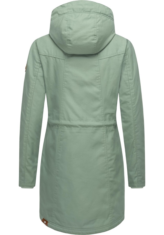 Ragwear Wintermantel »Elsie« stylischer Winterparka mit Kapuze und Teddyfleece