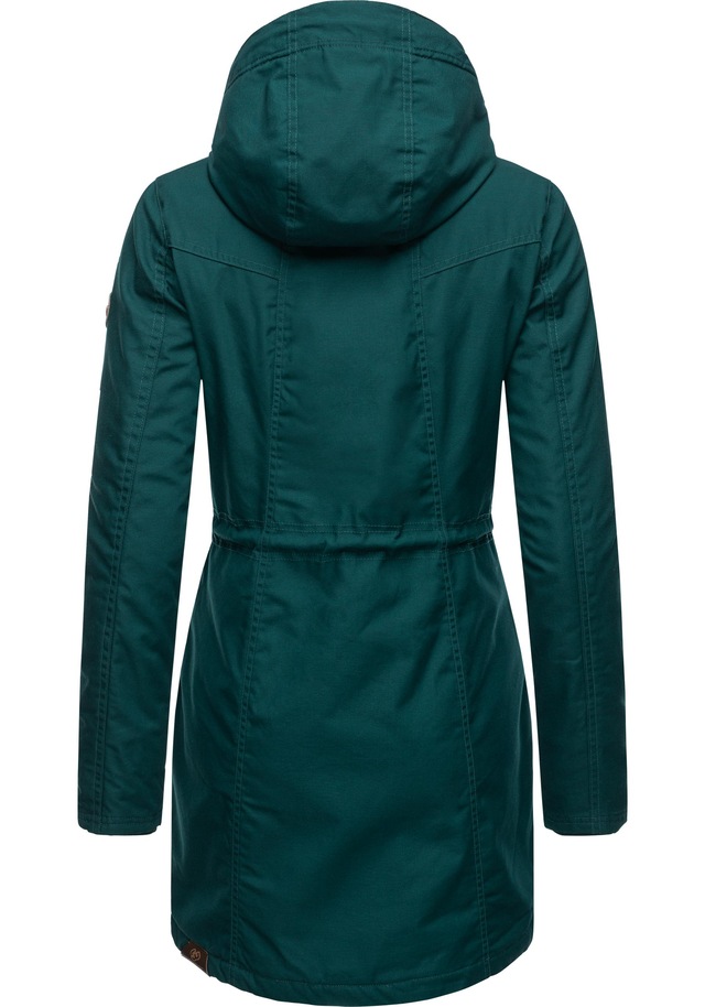 Ragwear Wintermantel »Elsie« stylischer Winterparka mit Kapuze und Teddyfleece