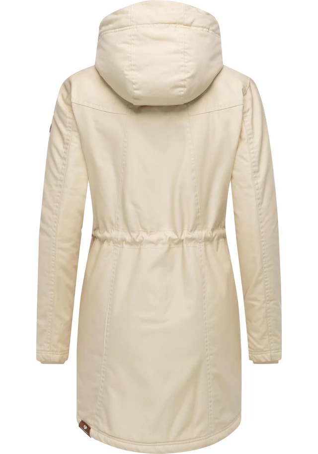 Ragwear Wintermantel »Elsie« stylischer Winterparka mit Kapuze und Teddyfleece