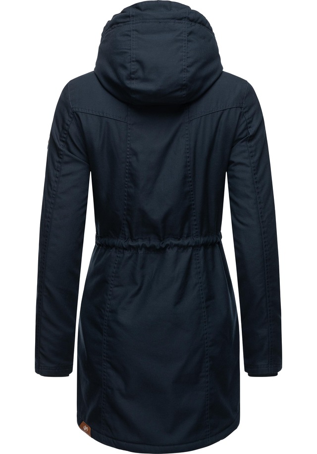 Ragwear Wintermantel »Elsie« stylischer Winterparka mit Kapuze und Teddyfleece