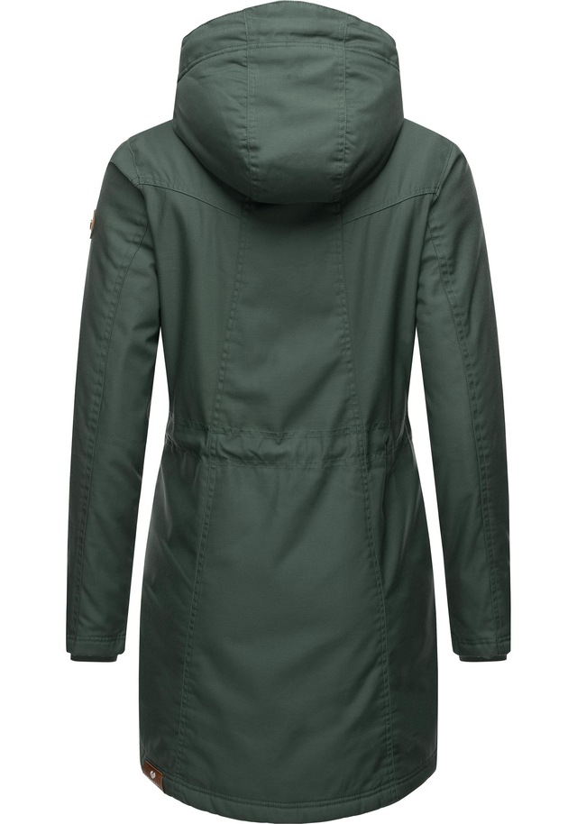 Ragwear Wintermantel »Elsie« stylischer Winterparka mit Kapuze und Teddyfleece