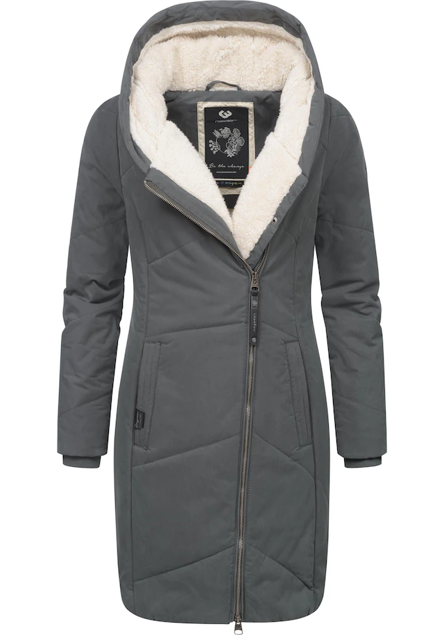 Ragwear Wintermantel »Gordon Long« gesteppter Winterparka mit asymmetrischem Kragen