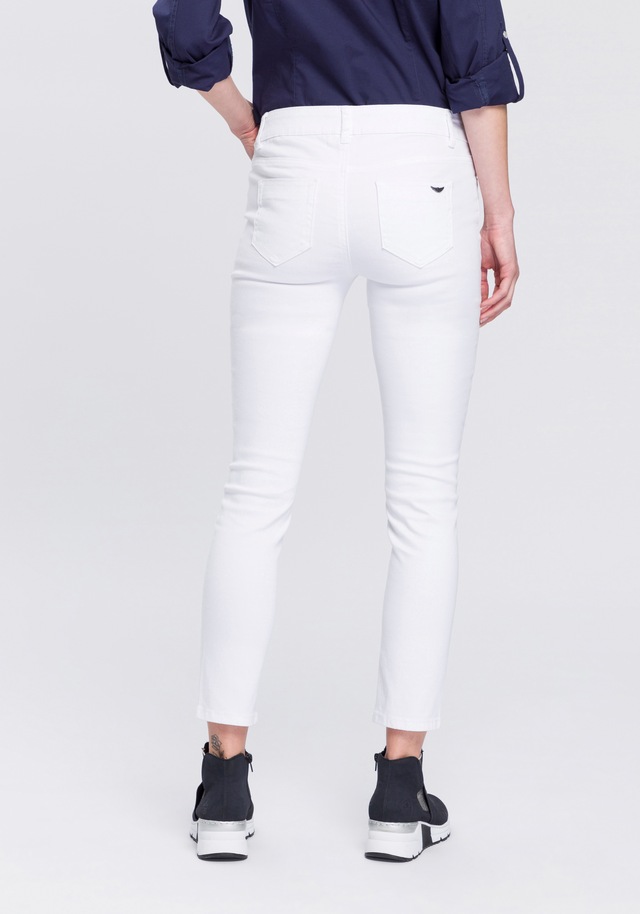 Arizona 7/8-Jeans »mit Keileinsätzen« extra-enger Schnitt, Used-Look-Waschung, niedrige Leibhöhe