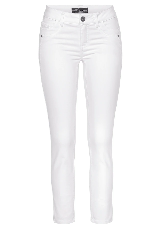 Arizona 7/8-Jeans »mit Keileinsätzen« extra-enger Schnitt, Used-Look-Waschung, niedrige Leibhöhe