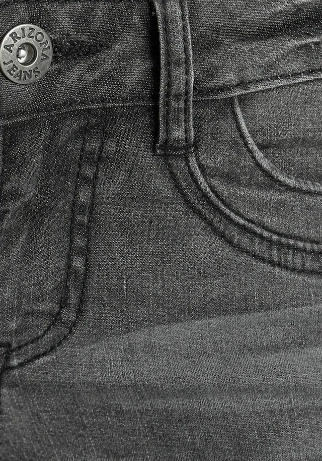 Arizona 7/8-Jeans »mit Keileinsätzen« extra-enger Schnitt, Used-Look-Waschung, niedrige Leibhöhe